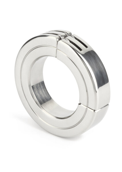 Mr. Steel Hinged Magnetic Cockring 45 mm Silver