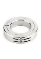 Mr. Steel Hinged Magnetic Cockring 45 mm Silver