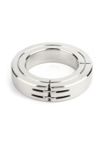 Mr. Steel Hinged Magnetic Cockring 50 mm Silver