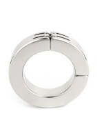 Mr. Steel Hinged Magnetic Cockring 50 mm Silver