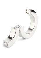Mr. Steel Hinged Magnetic Cockring 50 mm Silver