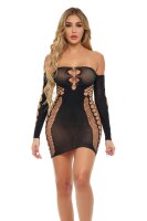 Diamond Drippin Dress Black Onesize - Queensize