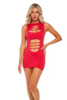 Cant Commit Dress Red Onesize - Queensize