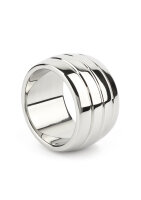 Mr. Steel Oval Barrel C-Ring 40 mm Silver