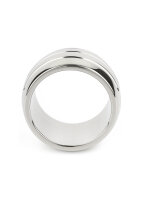 Mr. Steel Oval Barrel C-Ring 40 mm Silver