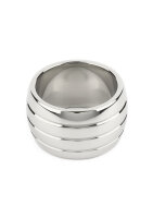 Mr. Steel Oval Barrel C-Ring 40 mm Silver