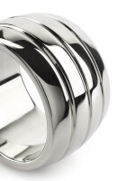 Mr. Steel Oval Barrel C-Ring 40 mm Silver