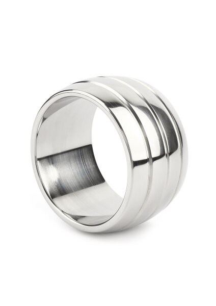 Mr. Steel Oval Barrel C-Ring 45 mm Silver