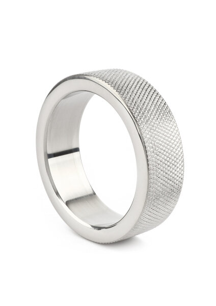 Mr. Steel CrissCross C-Ring 40 mm Silver