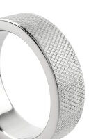 Mr. Steel CrissCross C-Ring 45 mm Silver