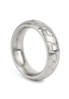Mr. Steel MeGa Tire C-Ring Satin 40 mm Silver