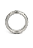 Mr. Steel MeGa Tire C-Ring Satin 40 mm Silver