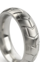 Mr. Steel MeGa Tire C-Ring Satin 45 mm Silver