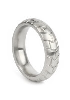 Mr. Steel MeGa Tire C-Ring Satin 50 mm Silver