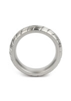 Mr. Steel MeGa Tire C-Ring Satin 50 mm Silver