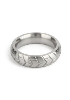 Mr. Steel MeGa Tire C-Ring Satin 50 mm Silver