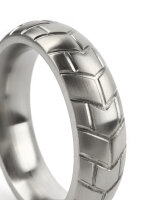 Mr. Steel MeGa Tire C-Ring Satin 50 mm Silver