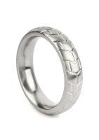 Mr. Steel MeGa Tire C-Ring Satin 55 mm Silver