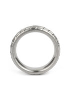 Mr. Steel MeGa Tire C-Ring Satin 55 mm Silver