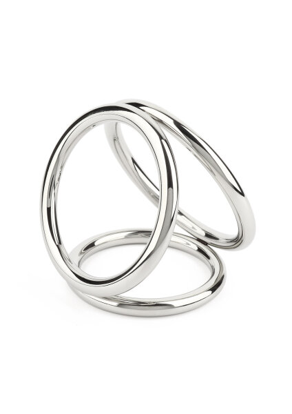 Mr. Steel Triad Chamber C-Ring Large Silver