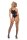 Sin N Chill Bodystocking With Mask Black Onesize - Queensize