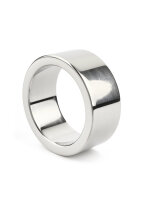 Mr. Steel Mega Wide Band C-Ring 40 mm Silver