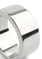 Mr. Steel Mega Wide Band C-Ring 40 mm Silver