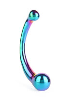 Mr. Steel The Curvy G-spot Rainbow Multicolor 19 cm
