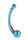 Mr. Steel The Curvy G-spot Rainbow Multicolor 19 cm
