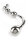 Mr. Steel Twisted Desire Bulb Wand Silver 24 cm