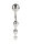 Mr. Steel Twisted Desire Bulb Wand Silver 24 cm