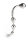 Mr. Steel Twisted Desire Bulb Wand Silver 24 cm