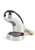 Mr. Steel The Brig Male Chastity Device Silver