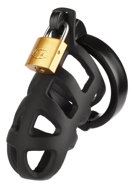 Mr. Steel Brutal Chastity Cage Black
