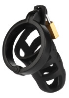 Mr. Steel Brutal Chastity Cage Black