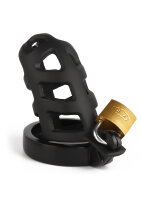 Mr. Steel Brutal Chastity Cage Black