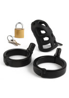 Mr. Steel Brutal Chastity Cage Black