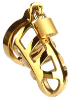 Mr. Steel Brutal Chastity Cage Gold Gold