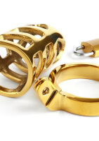 Mr. Steel Brutal Chastity Cage Gold Gold