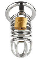 Mr. Steel Ring Master Chastity Device Silver