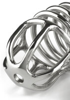 Mr. Steel Ring Master Chastity Device Silver