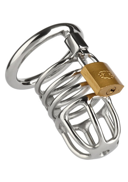 Mr. Steel Master Chastity Cock Cage Silver