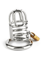 Mr. Steel Master Chastity Cock Cage Silver