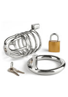 Mr. Steel Master Chastity Cock Cage Silver