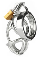 Mr. Steel San Quentin Chastity Cage Silver