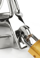 Mr. Steel San Quentin Chastity Cage Silver