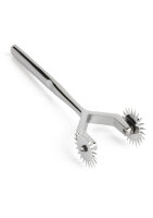 Mr. Steel Twin Wartenberg Pinwheel Silver