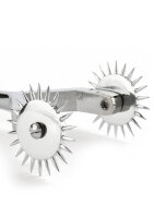 Mr. Steel Twin Wartenberg Pinwheel Silver