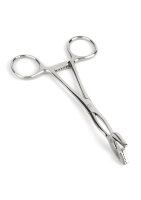 Mr. Steel Cube Tongs V Shape Silver