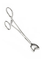 Mr. Steel Cube Tongs V Shape Silver